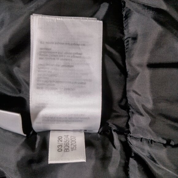 Adidas Garneau Stadium Jacket Men Medium Black Coat Coach Parka Moose 18 Soccer - Picture 9 of 16